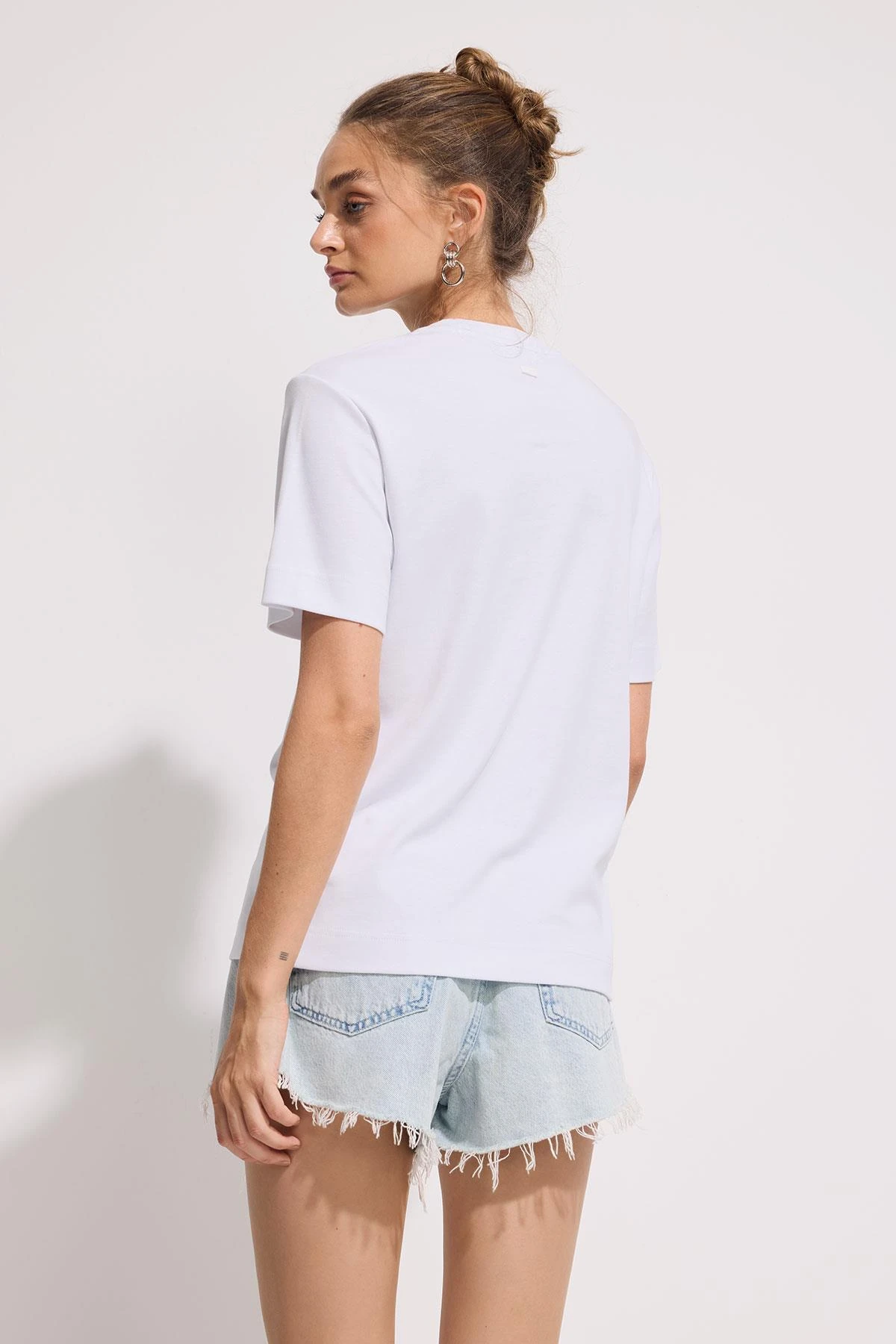 Premium Pamuk Basic Tshirt Kadın