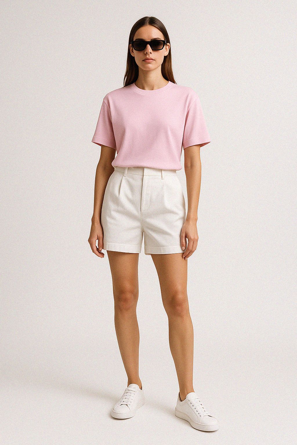 Premium Relaxed  Basic Tshirt - AÇIK PEMBE