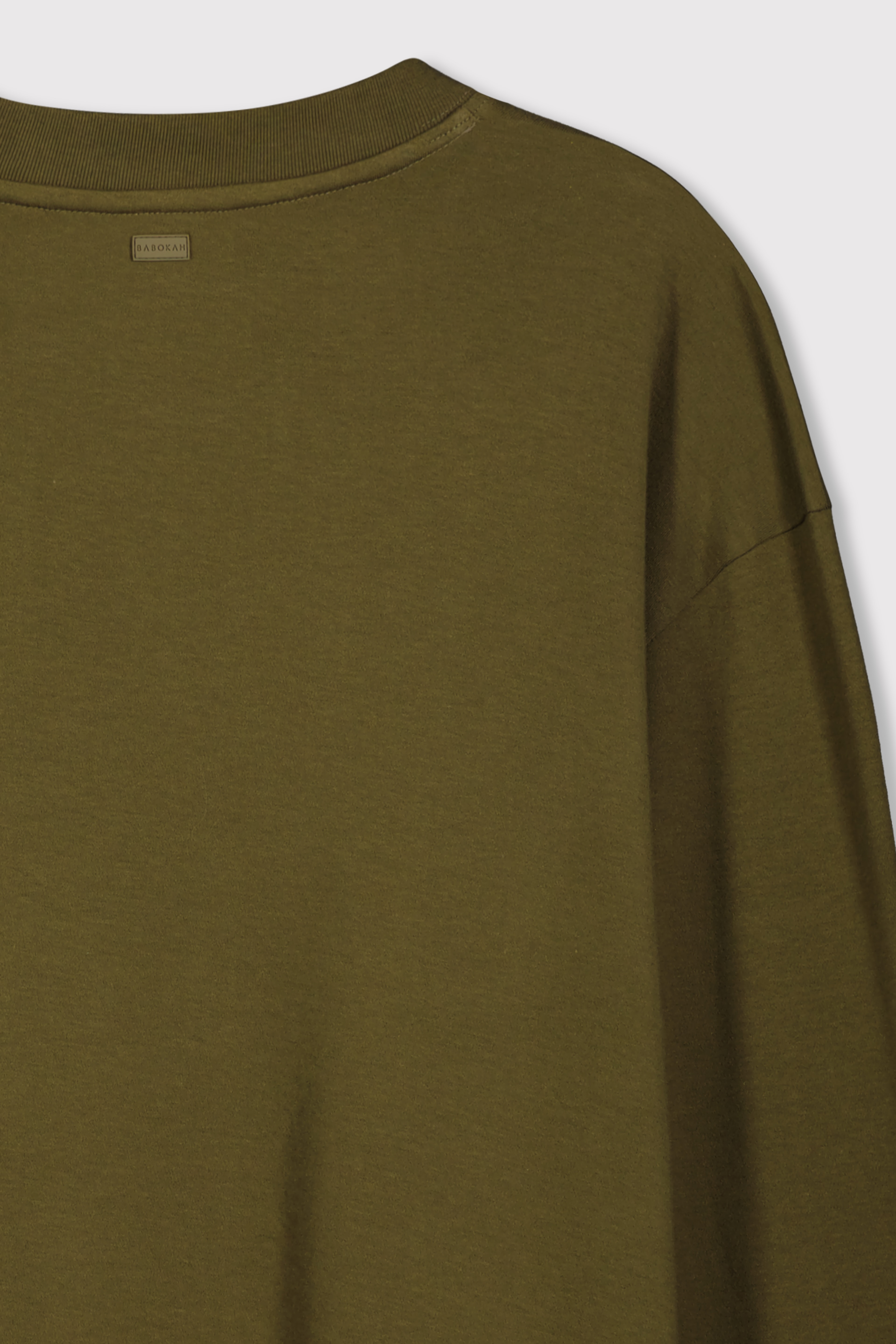 Premium Uzun Kol Oversize Tshirt - KOYU HAKİ