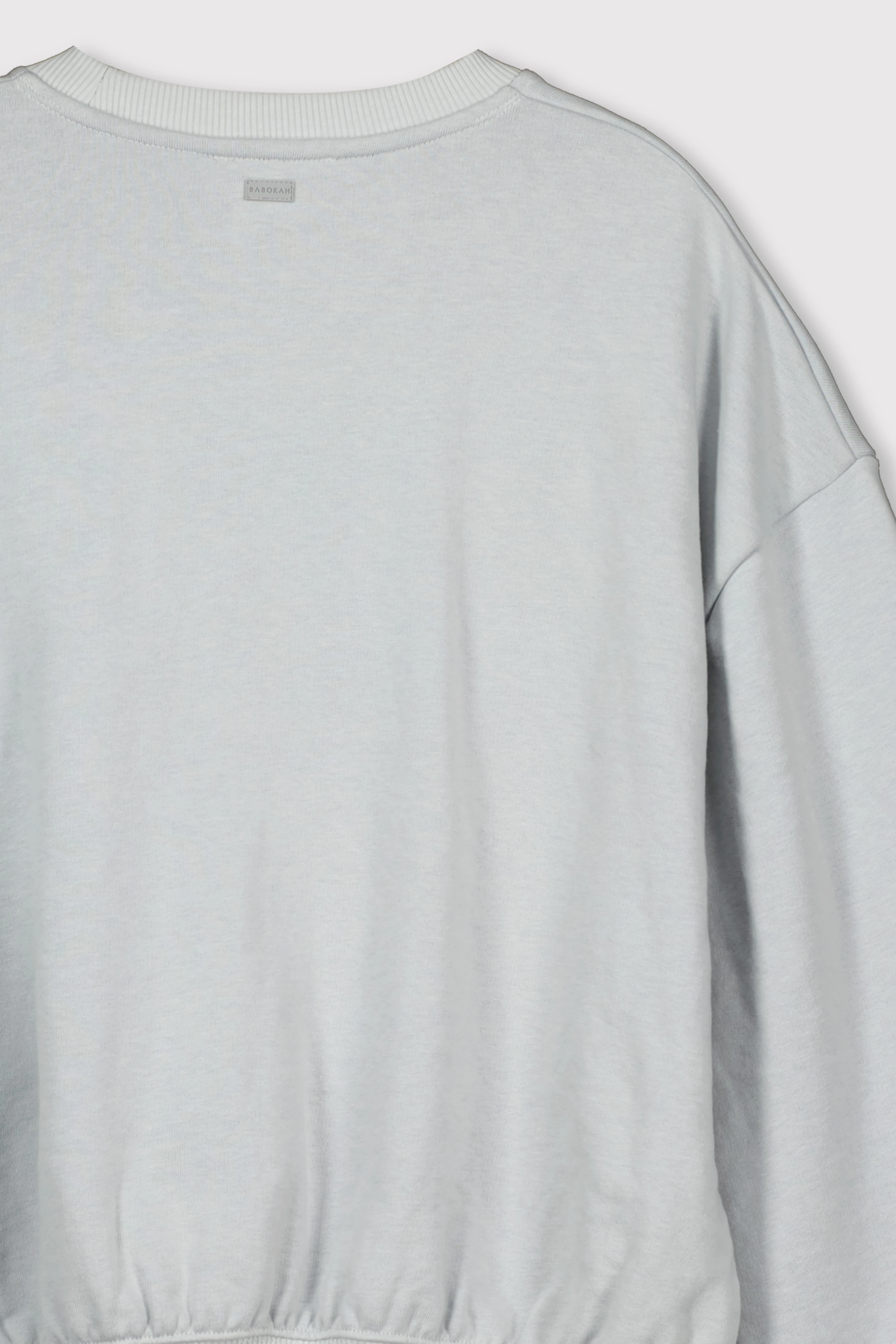 Dikişli Balon Kol Sweatshirt - AÇIK GRİ