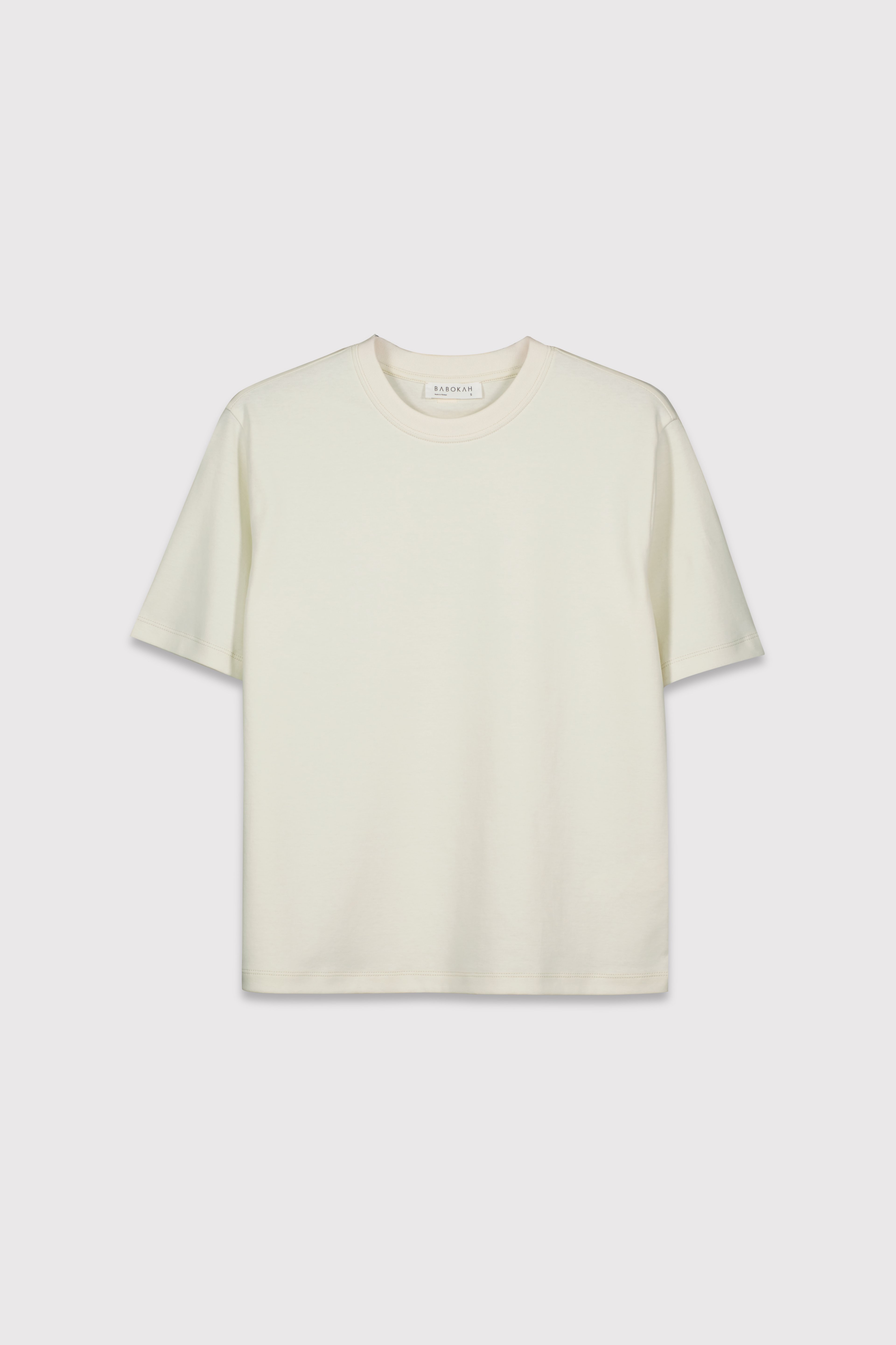 Premium Relaxed  Basic Tshirt - KREM