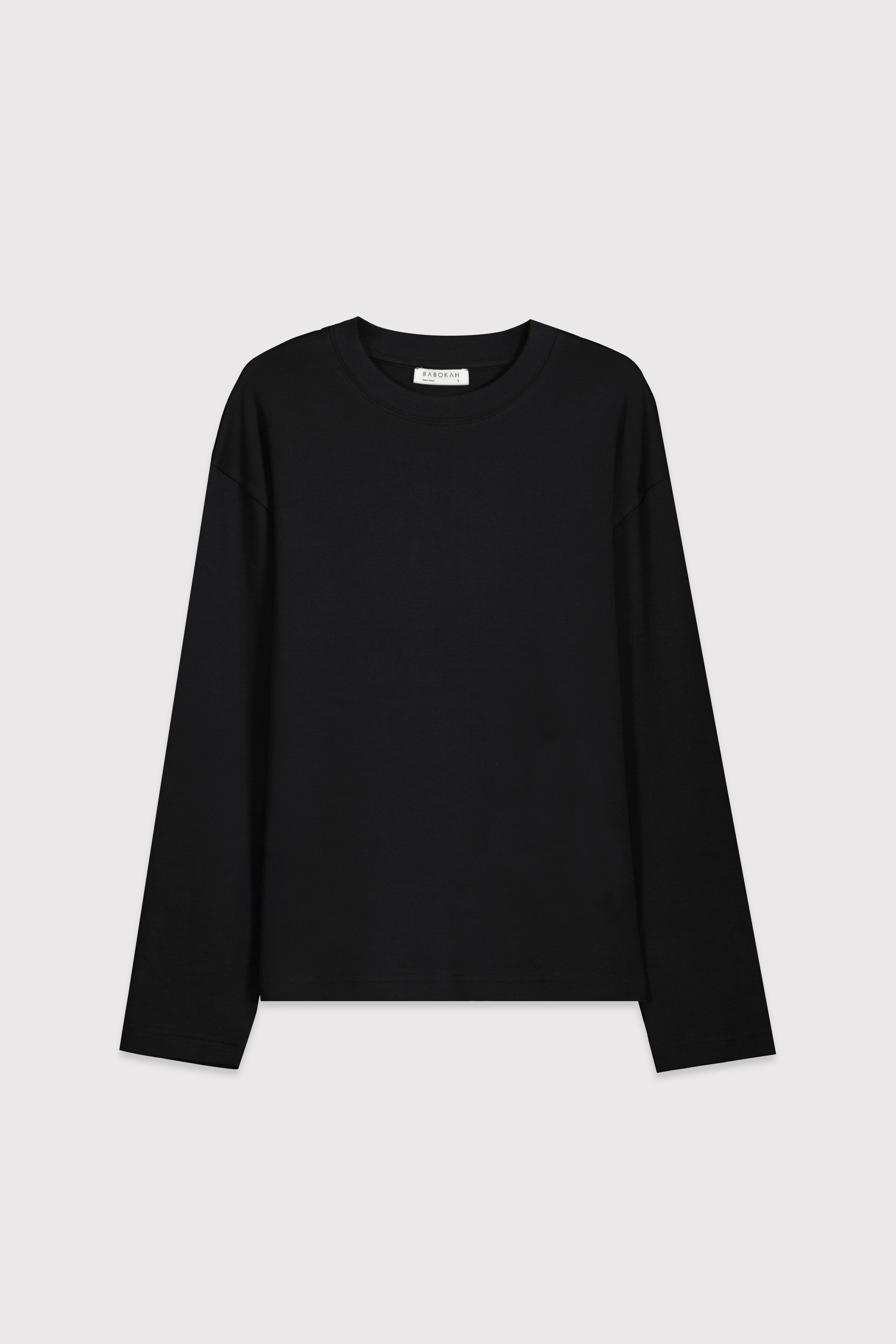 Premium Uzun Kol Oversize Tshirt - SİYAH