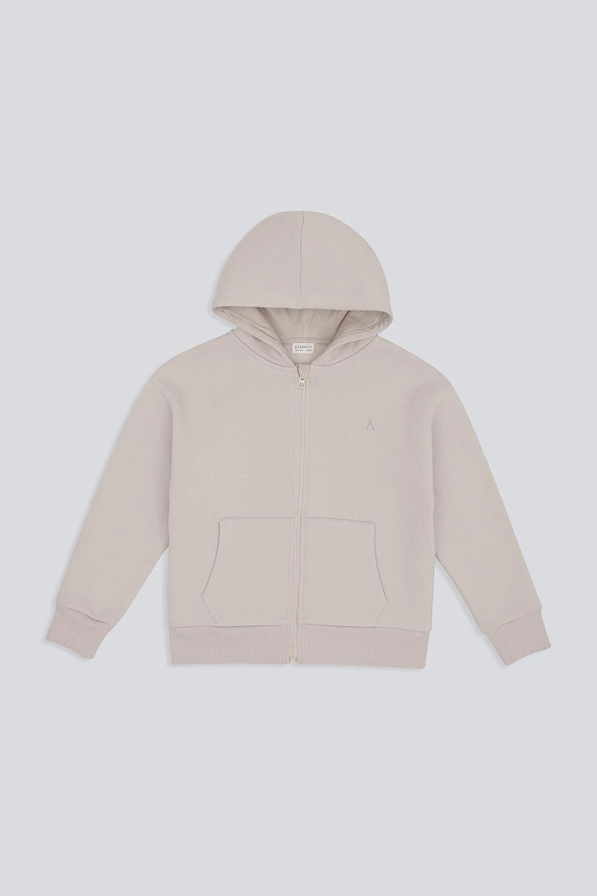 (Kids Boy) Fermuarlı Kapüşonlu Sweatshirt - GRİ