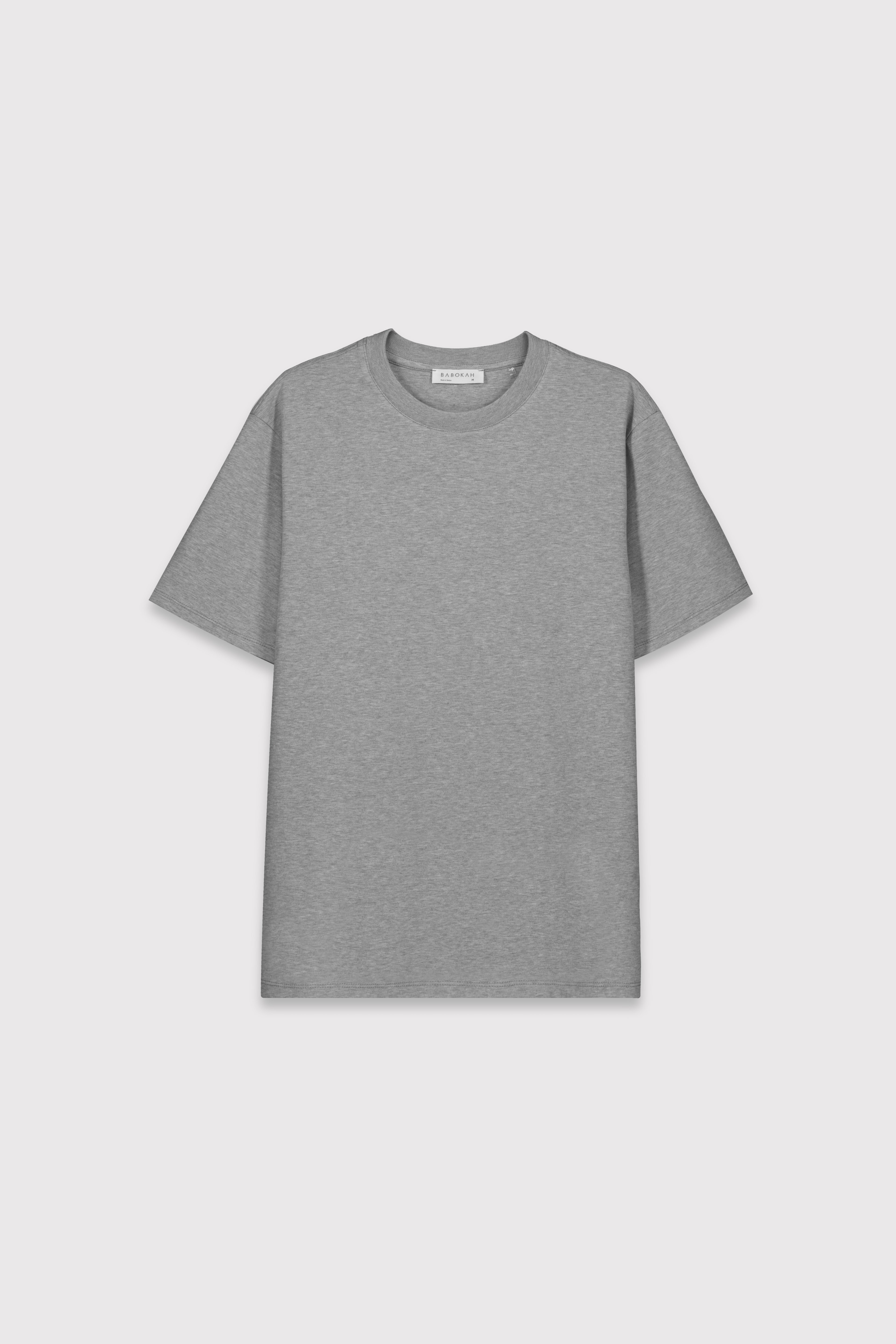 Premium Relax Fit Basic Tshirt - KOYU GRİ MELANJ