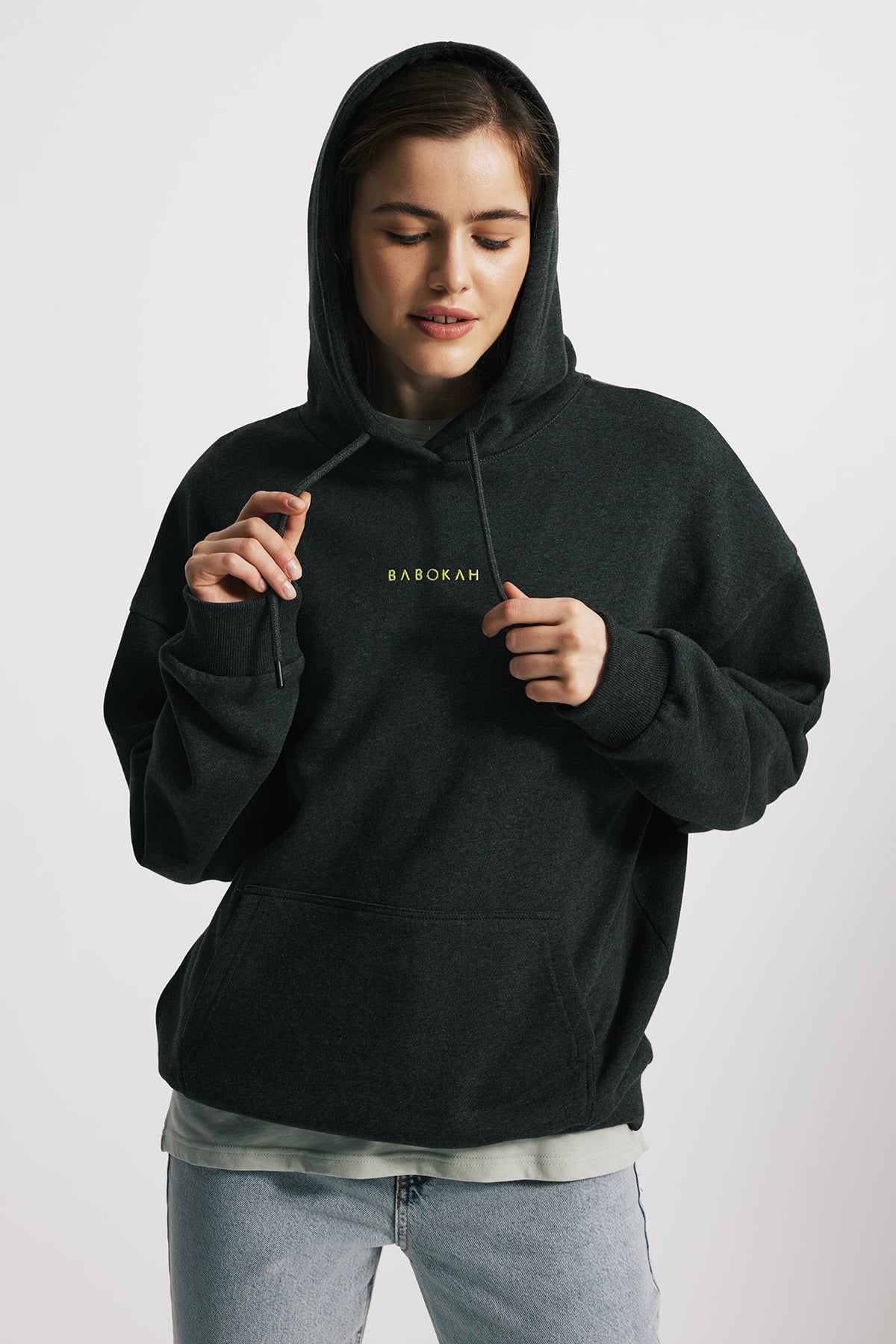 Kapüşonlu Oversize Fit Unisex Sweatshirt