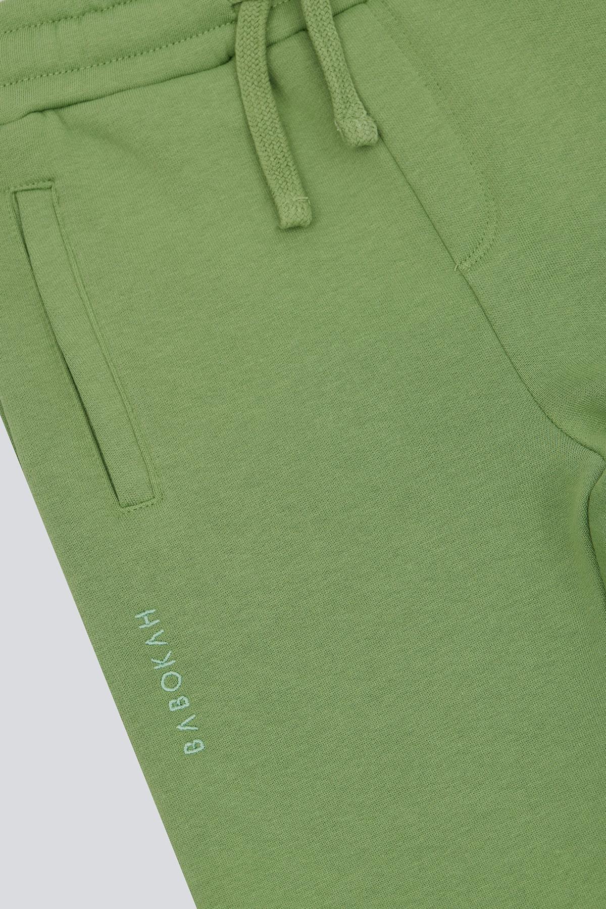 (Kids Boy) Şardonlu Comfort Fit Jogger - YEŞİL