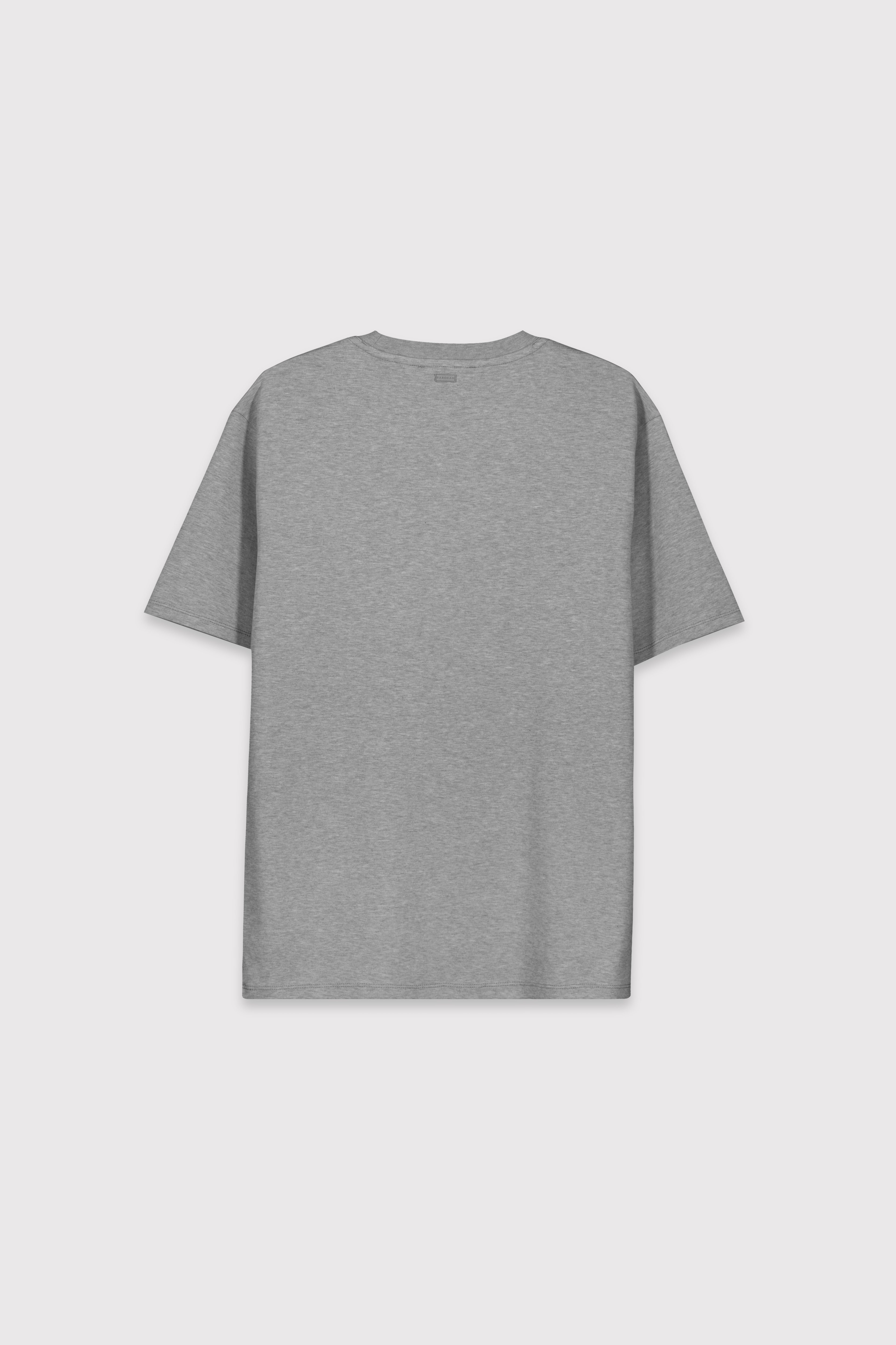 Premium Relax Fit Basic Tshirt - KOYU GRİ MELANJ