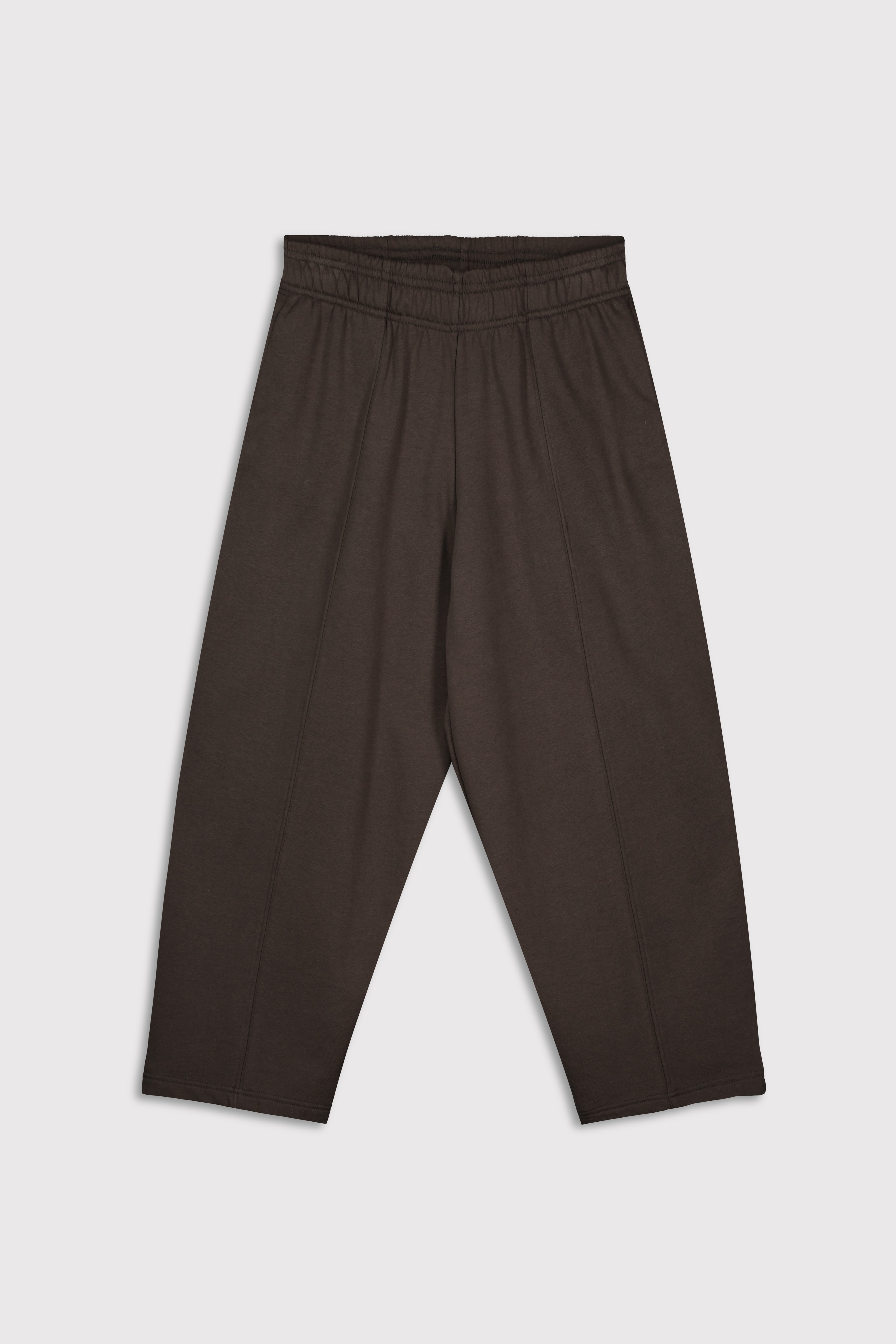 Ön Dikişli Barrel Jogger - KAHVERENGİ