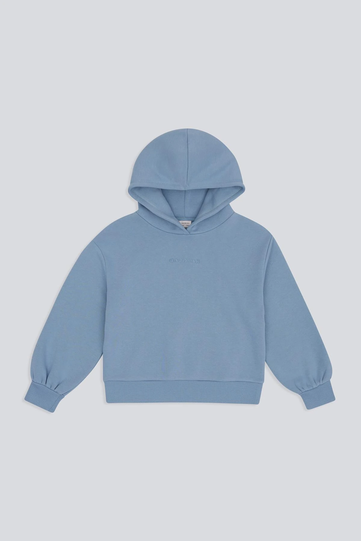 (Kids Girl) Oversize Kapüşonlu Sweatshirt - MAVİ