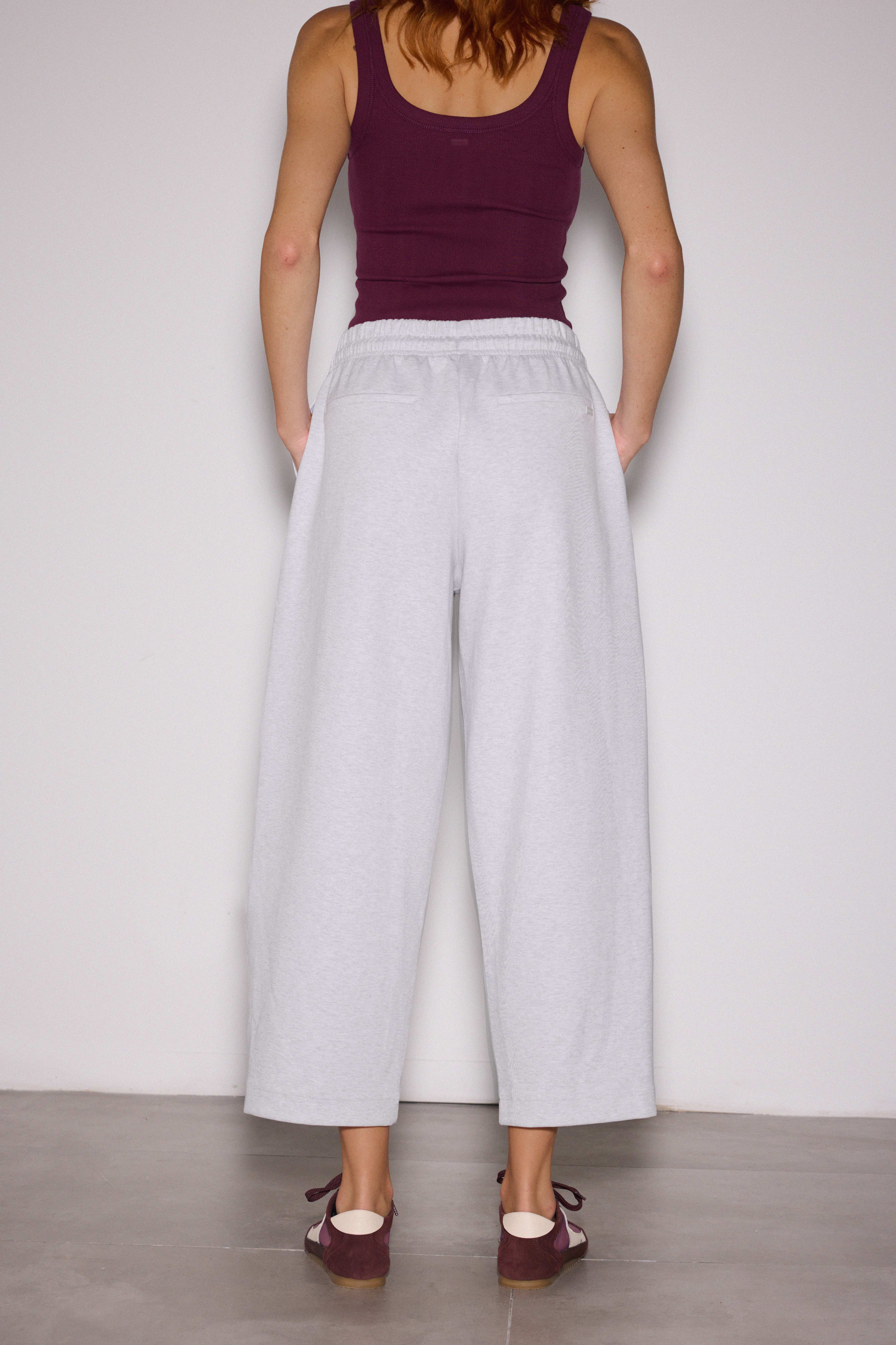 İnterlok Barrel Jogger - AÇIK GRİ MELANJ