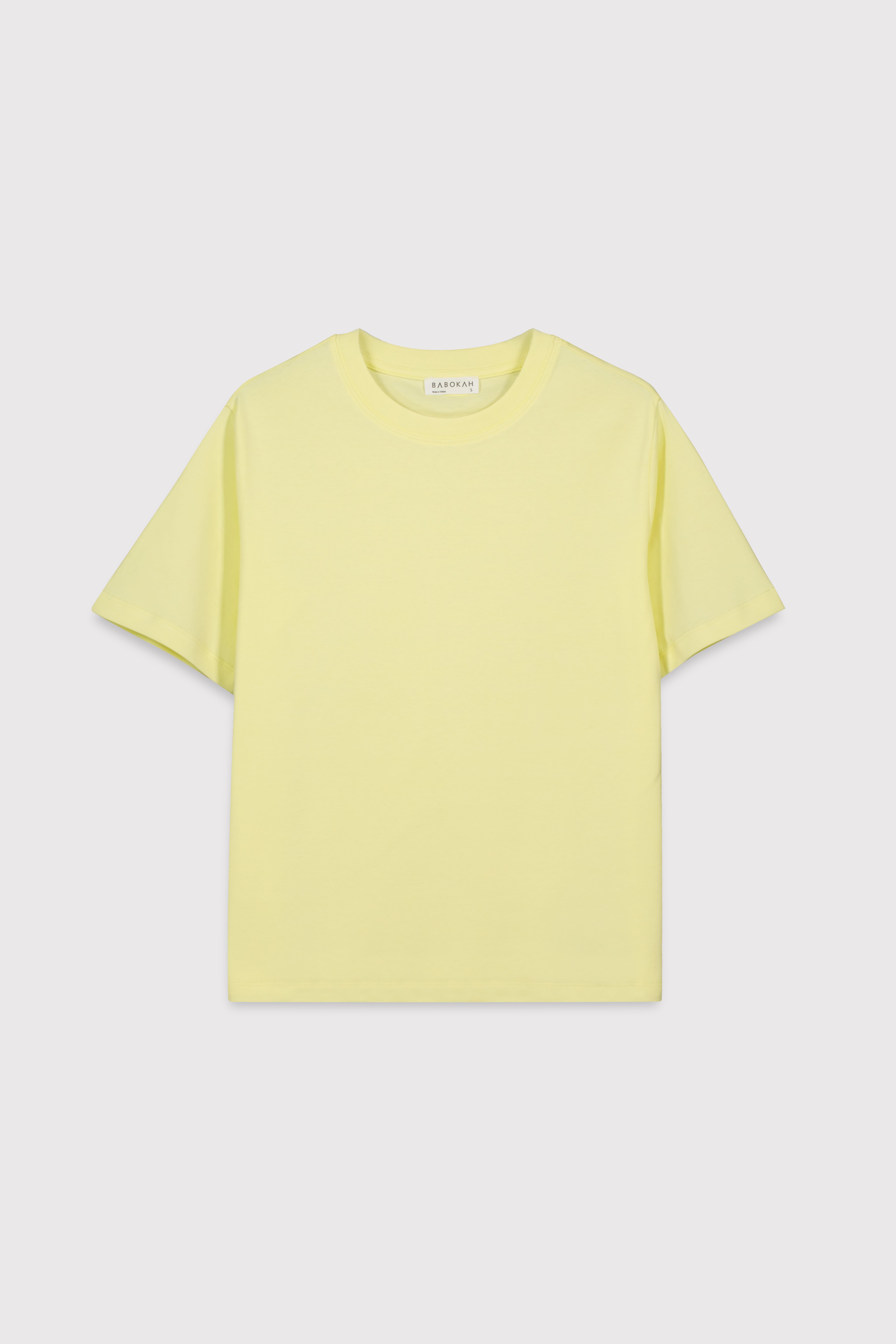 Premium Relaxed  Basic Tshirt - AÇIK SARI