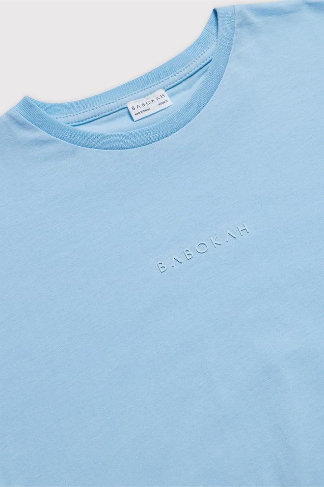 (Kids) Oversize Fit Unisex T- shirt - MAVİ