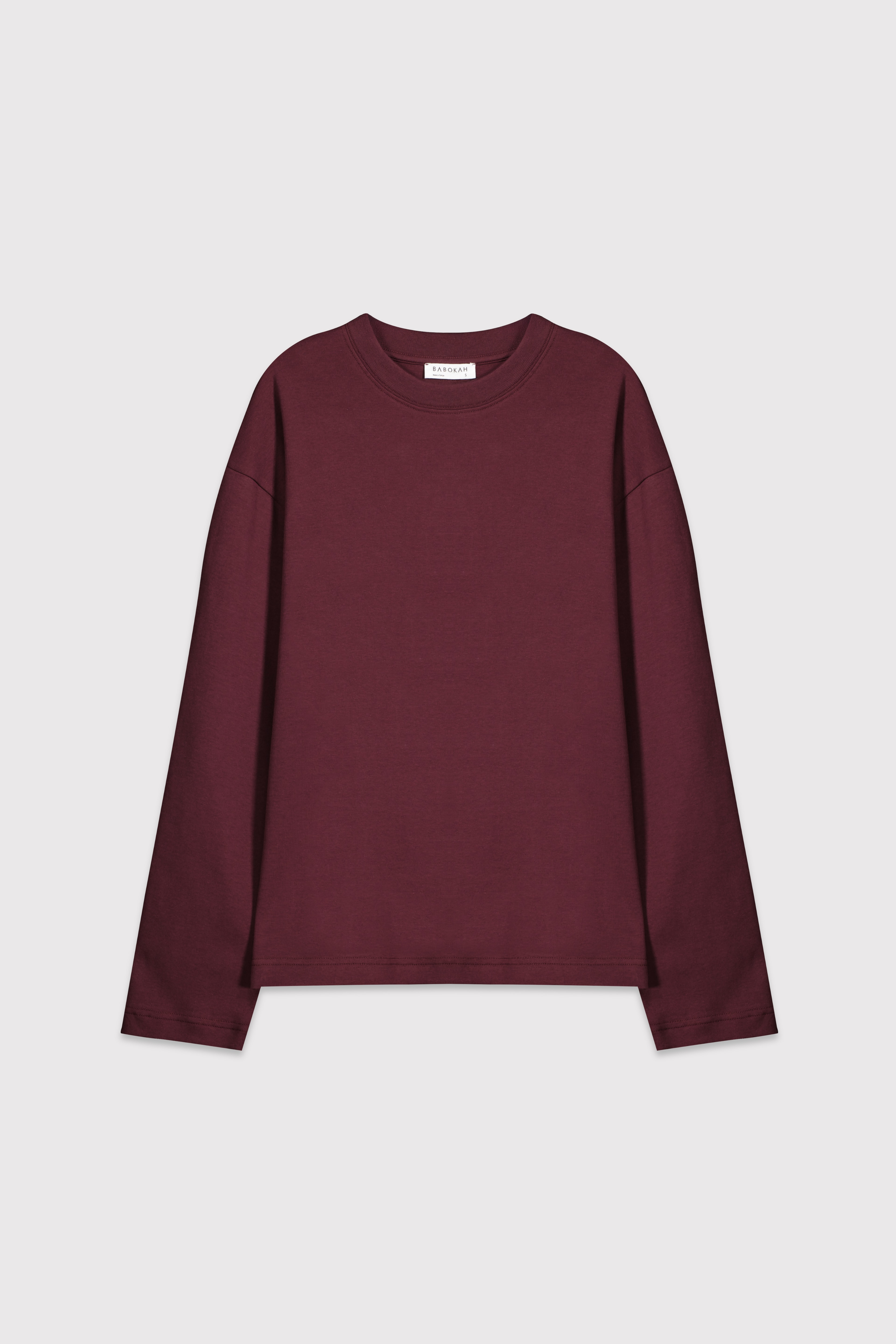 Premium Uzun Kol Oversize Tshirt - MÜRDÜM