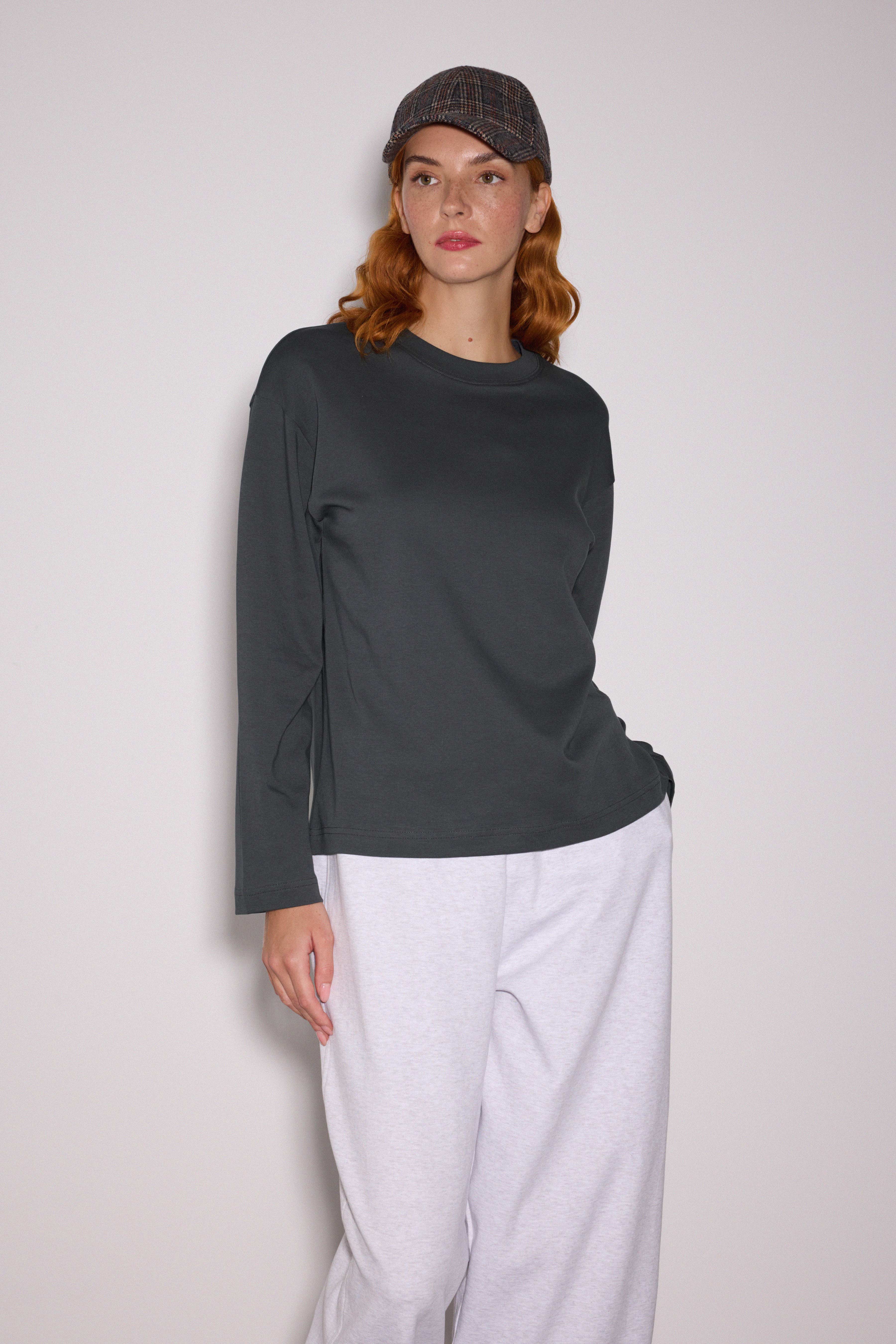 Premium Uzun Kol Oversize Tshirt - KARBON