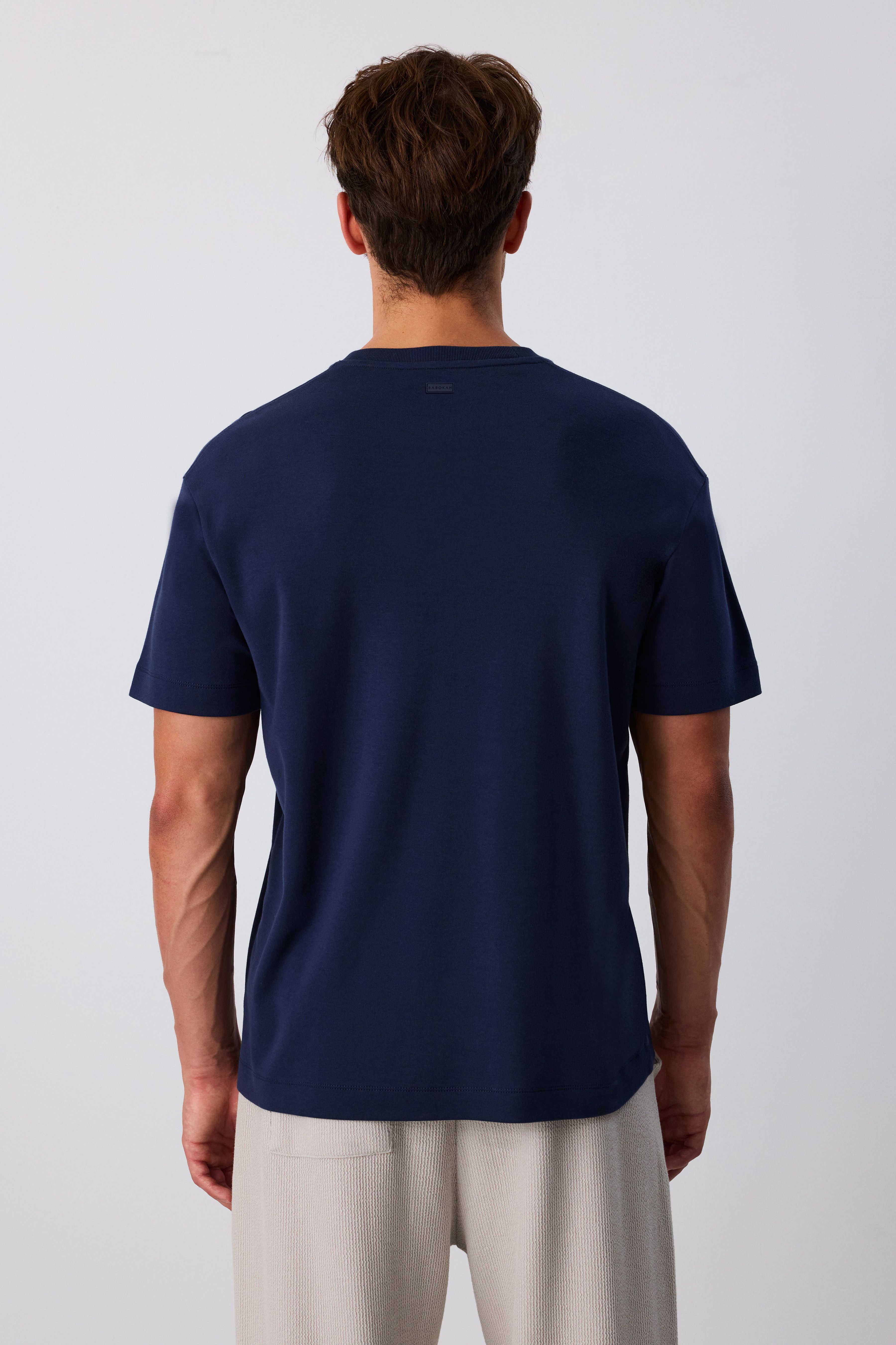 Premium Pamuk Basic Tshirt - LACİVERT