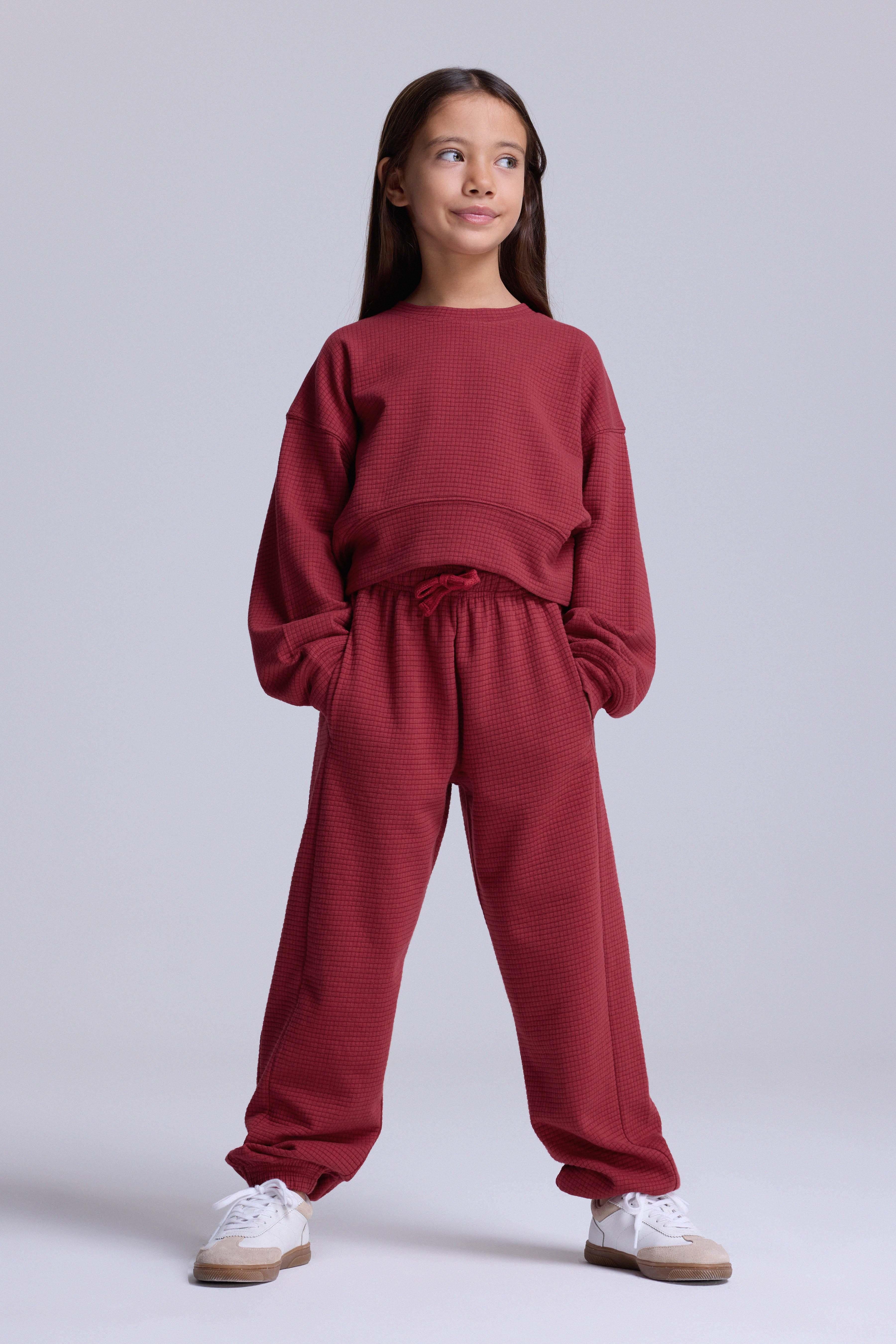 (Kids Girl) Kapitone Crop Sweatshirt - YANIK KIZIL