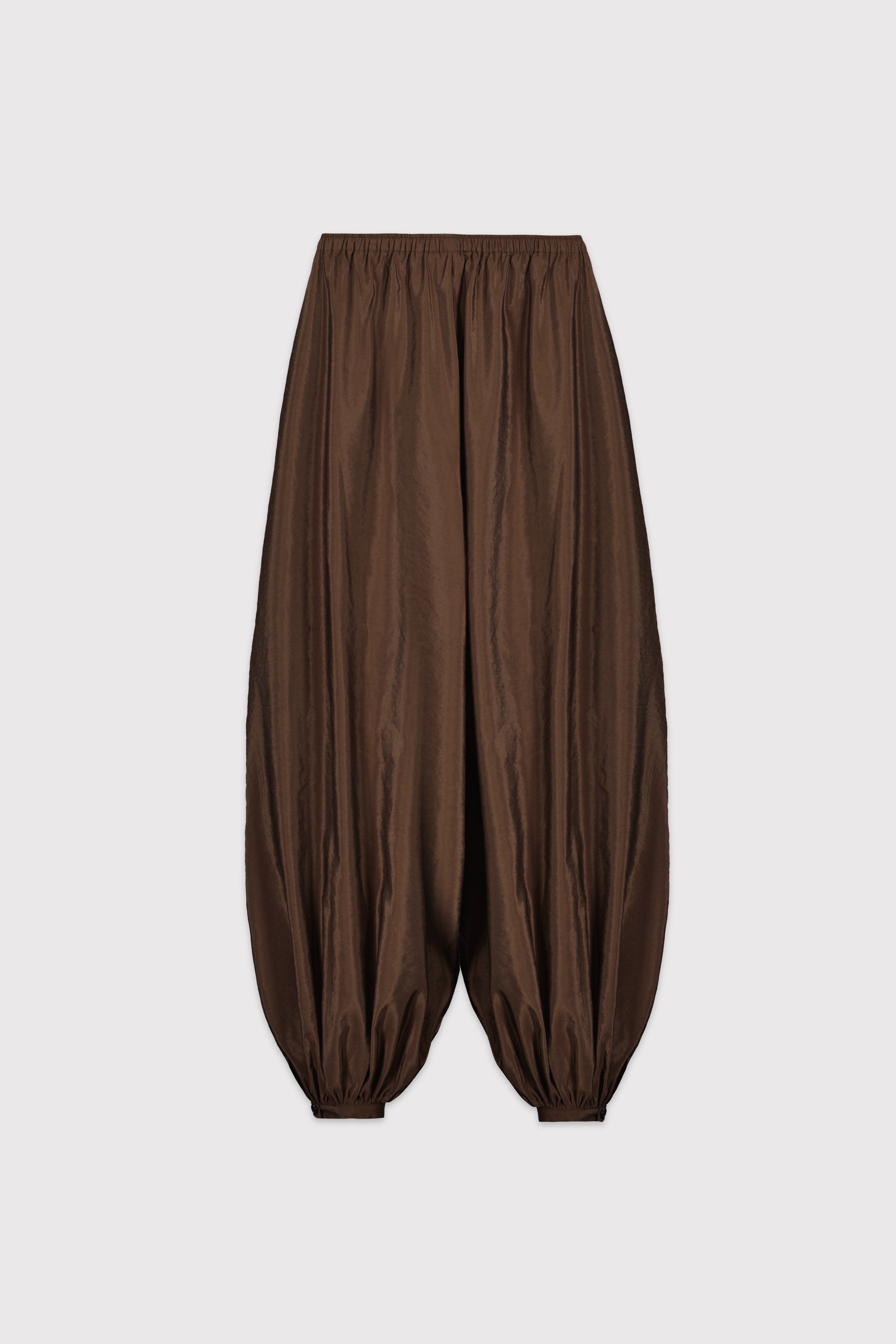 Balon Paça Şalvar Pantolon - KAHVERENGİ