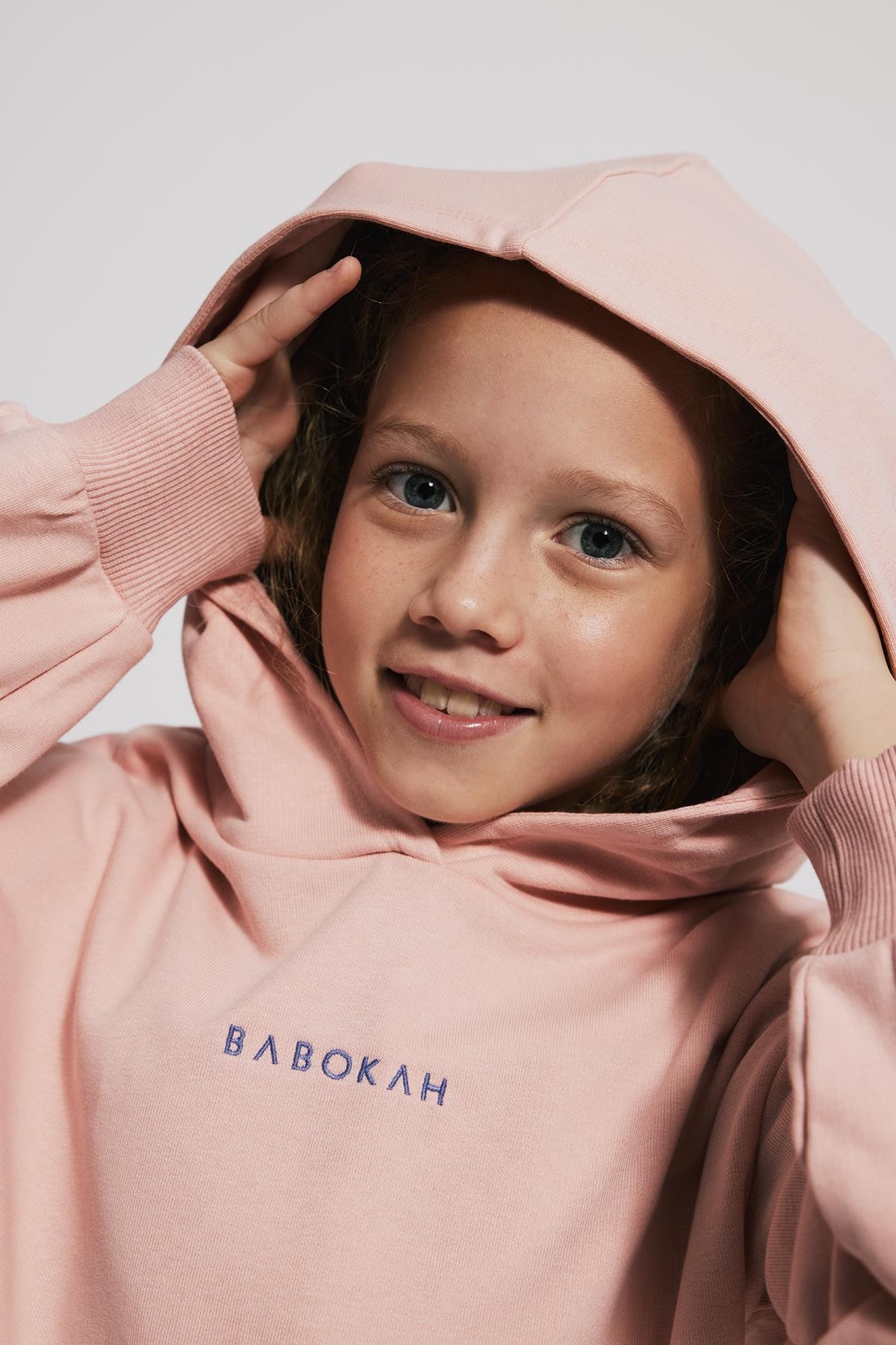 (Kids Girl) Oversize Kapüşonlu Kız Çocuk Sweatshirt