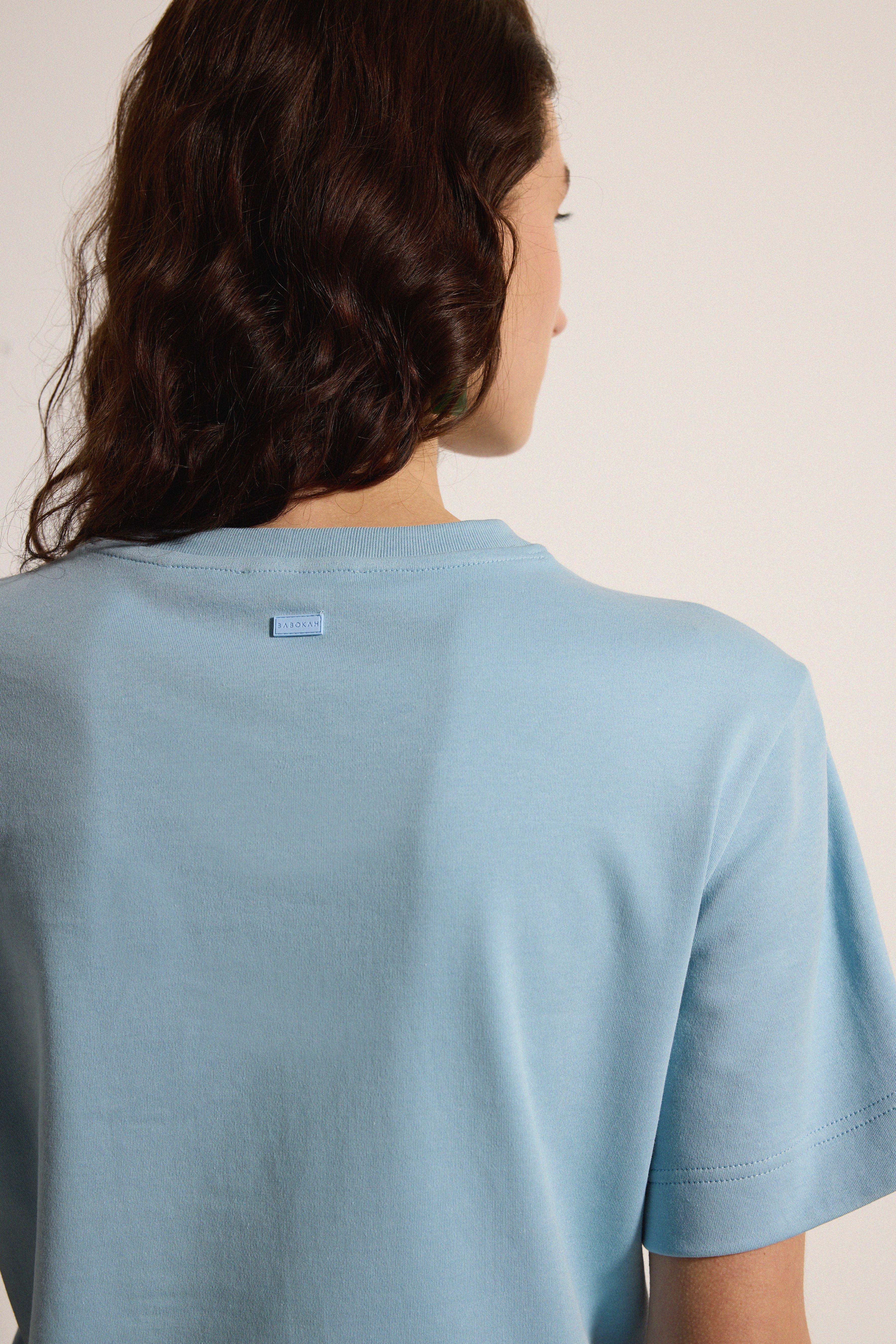 Premium Pamuk Basic Tshirt - MAVİ