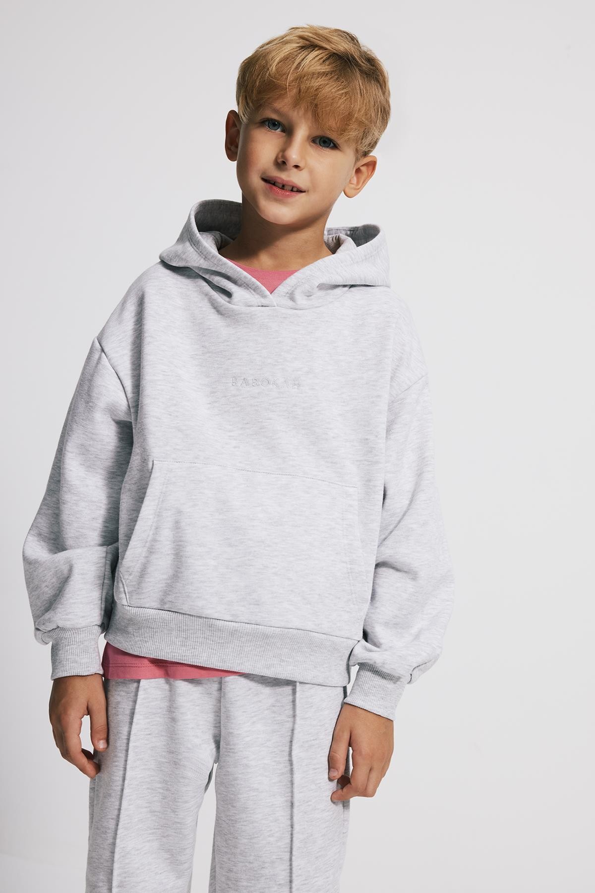 (Kids) Kapüşonlu Oversize Fit Unisex Sweatshirt