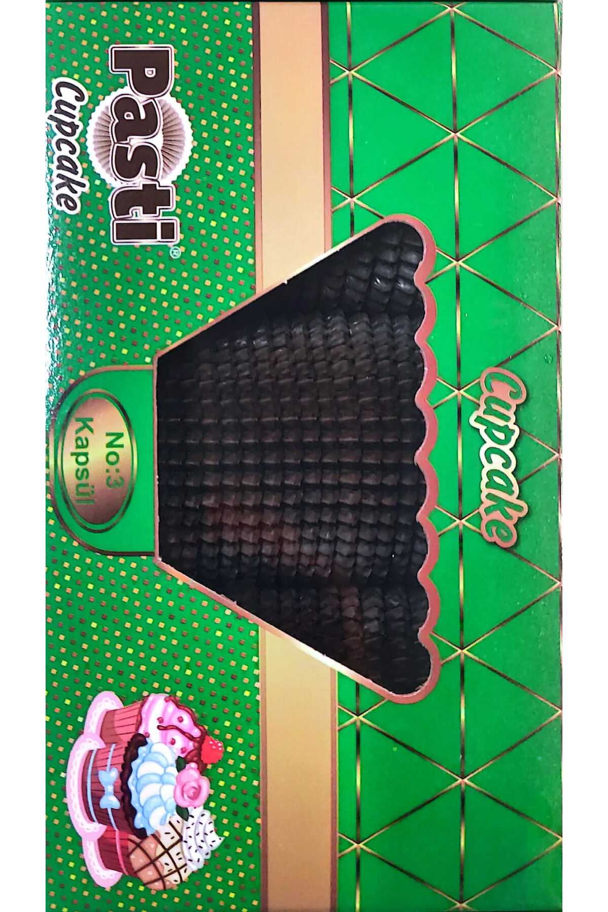 Cup Cake Yağlı No.3 Kahverengi 750 Adet (4X3) Cm