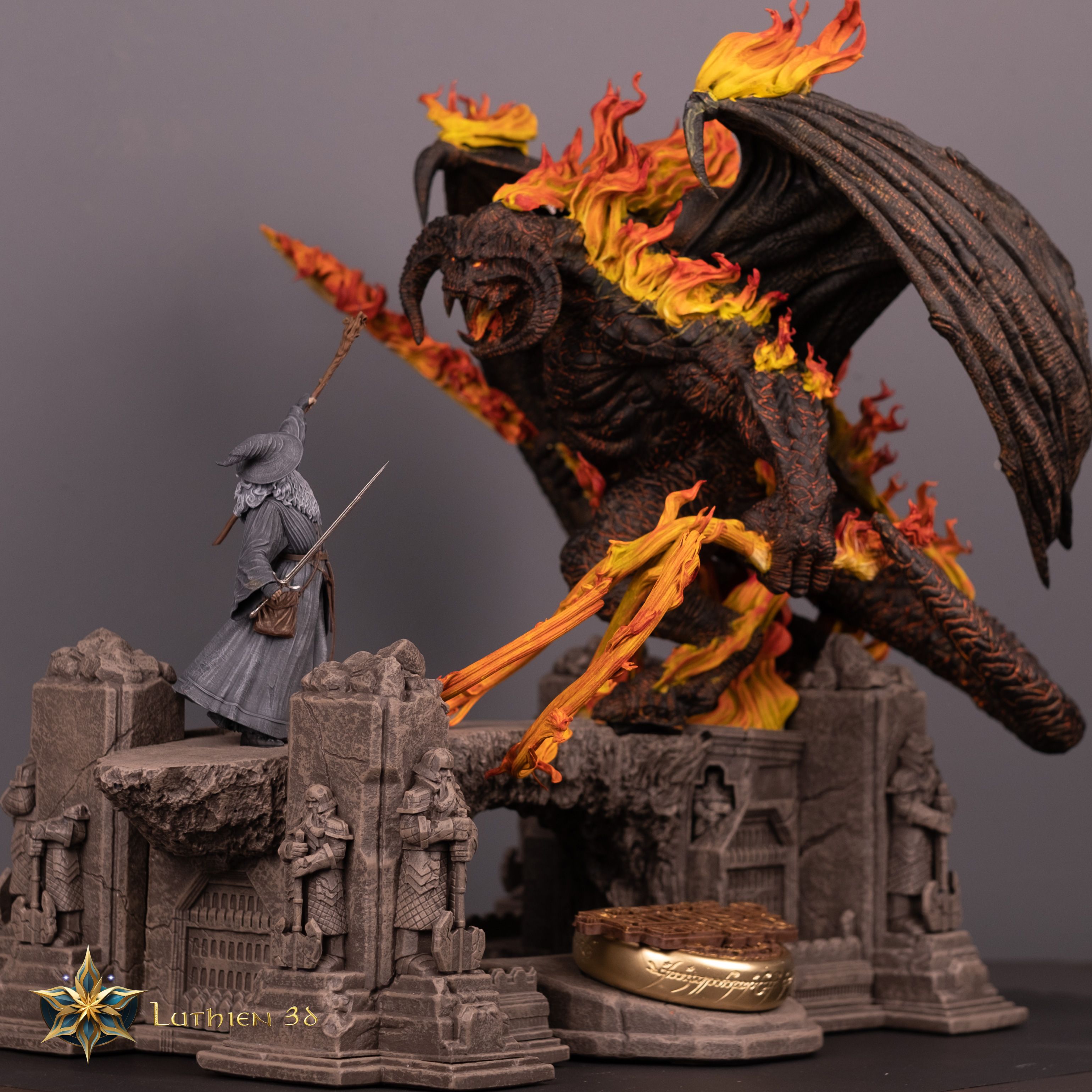 Balrog vs Gandal Diorama