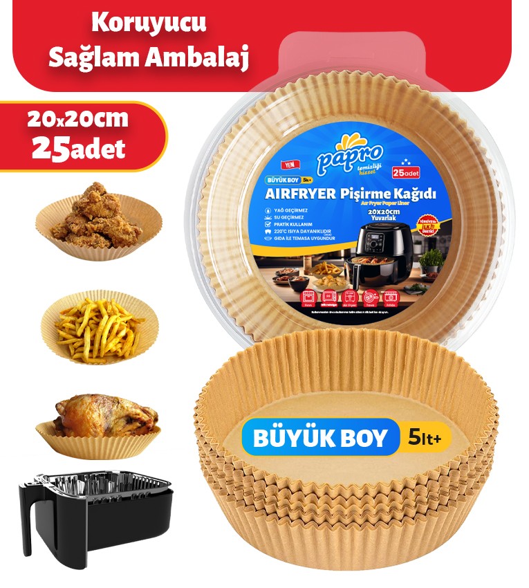 Airfryer Yuvarlak Pişirme Kağıdı