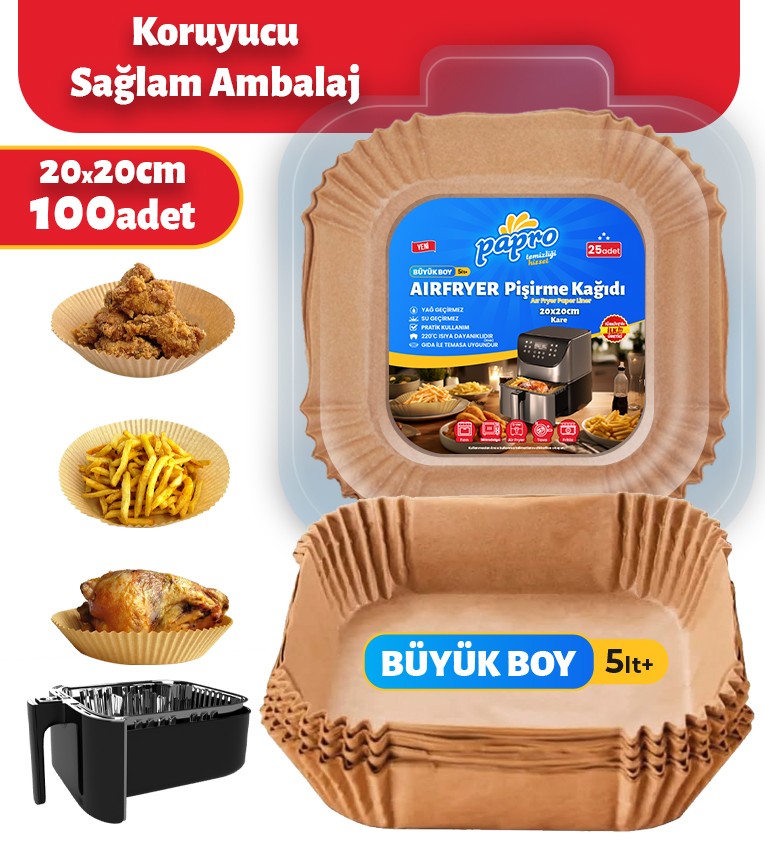 Airfryer Kare Pişirme Kağıdı