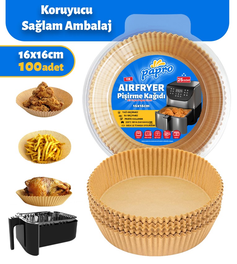 Airfryer Yuvarlak Pişirme Kağıdı