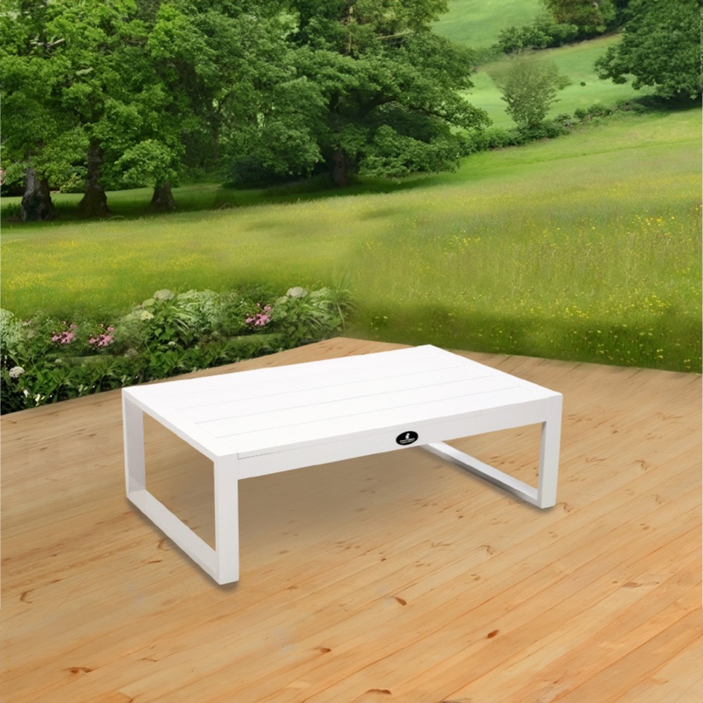 By Squirrel GardenVibe Table Aluminum Garden Furniture - White