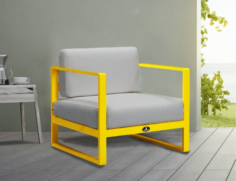 By Squirrel GardenVibe Aluminum Single Garden Furniture - Yellow