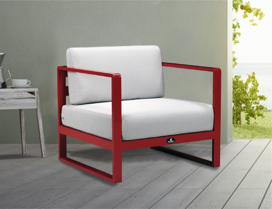 By Squirrel GardenVibe Aluminum Single Garden Furniture - Red