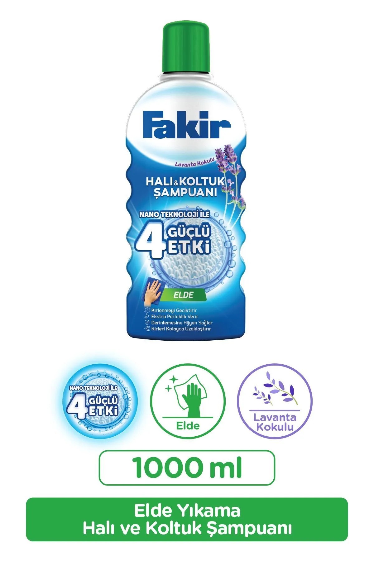 Fakir Nano Teknolojili Lavanta Elde Halı ve Koltuk Şampuanı 1 lt