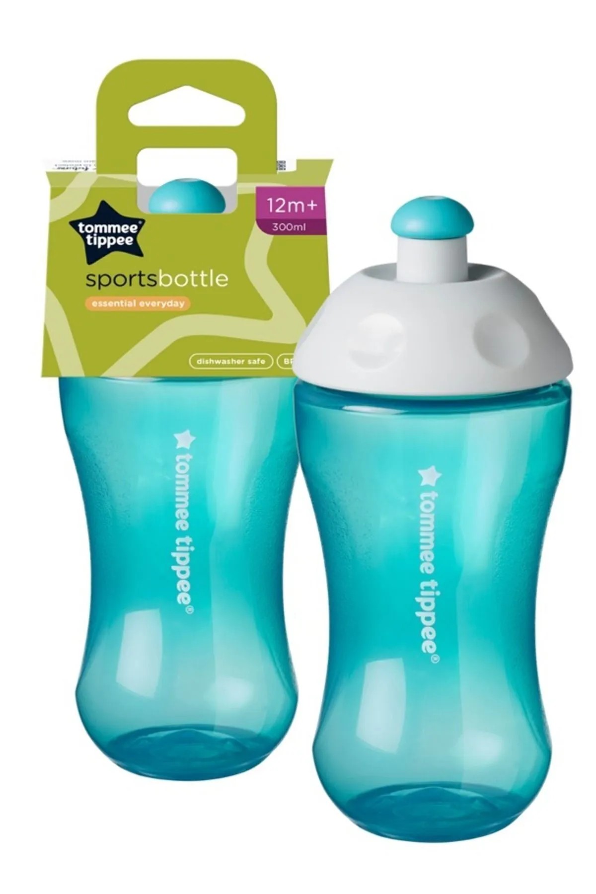 Tommee Tippee Akıtmaz Damlatmaz Isı Yalıtımlı Sportif Bardak Suluk 300 ML 12AY+ Mavi