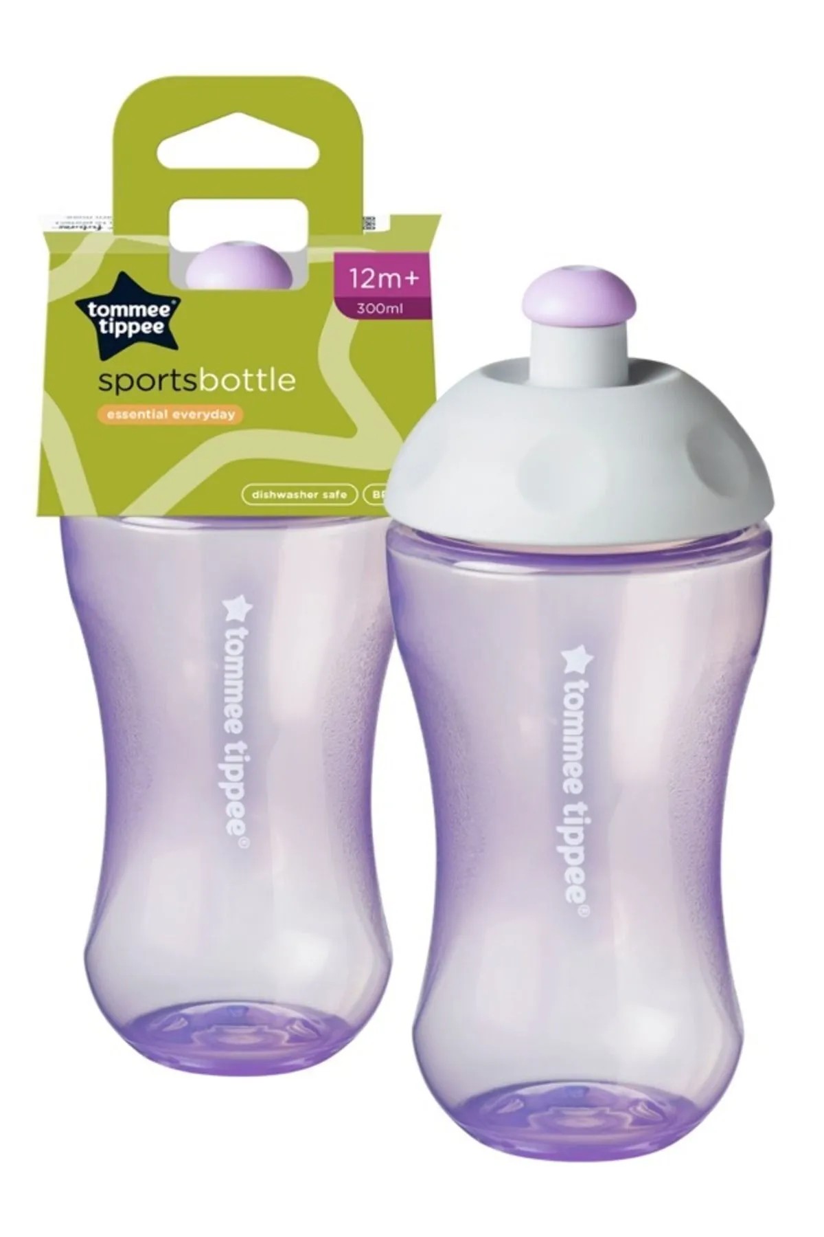 Tommee Tippee Akıtmaz Damlatmaz Isı Yalıtımlı Sportif Bardak Suluk 300 ML 12AY+ Mor