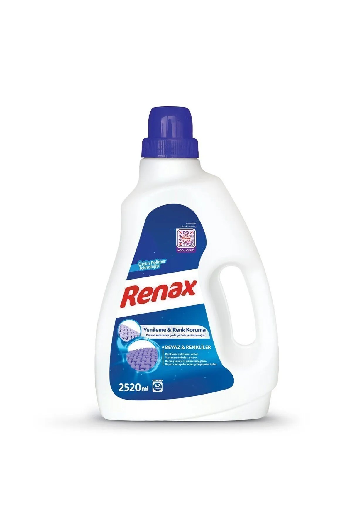 RENAX Sıvı Çamaşır Deterjanı Renkliler Ve Beyazlar Için 2520 ml