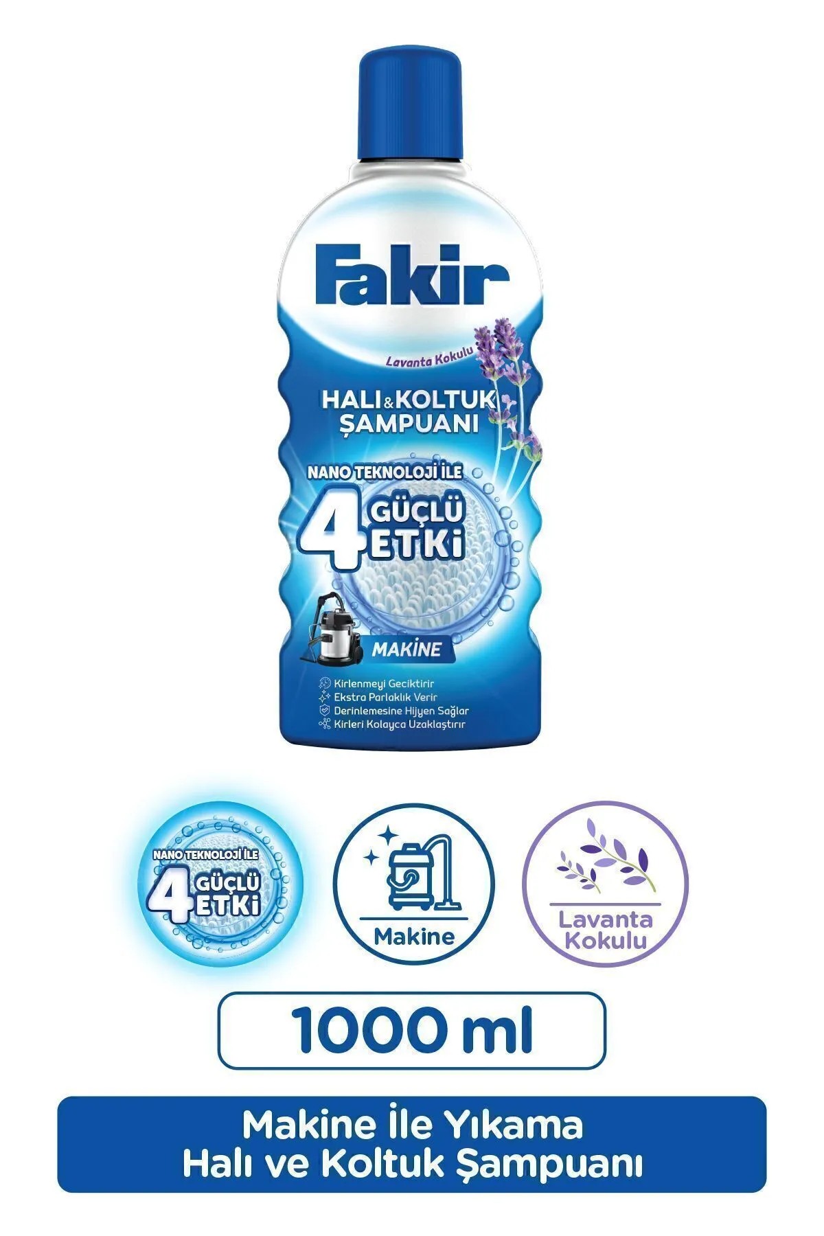 Fakir Makine Lavanta Nano Teknolojili Halı Ve Koltuk Şampuanı 1000 ml