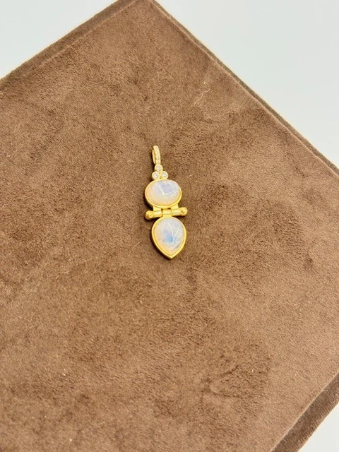 AR-2025395 BEYAZ TAŞLI KOLYE UCU 925 AYAR GÜMÜŞ