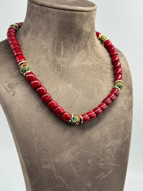 DS-2025940 ARA DEATYLI DOĞAL TAŞ KOLYE