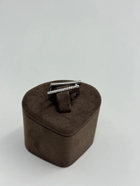 BT-202560 GÜMÜŞ TAŞLI DÜZ İNCE YÜZÜK