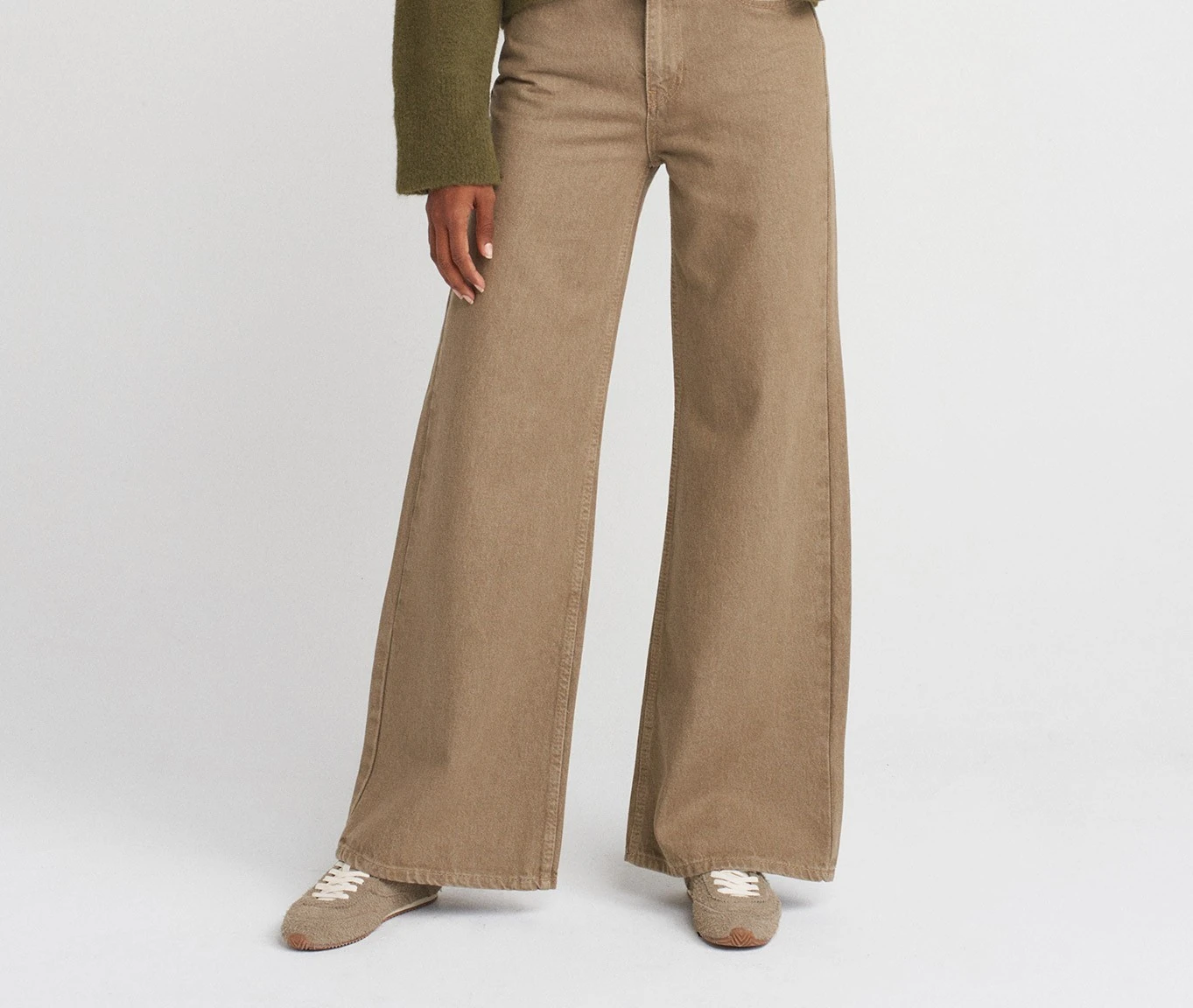 DL-202572033 GENİŞ KALIP RENKLİ DENİM PANTOLON