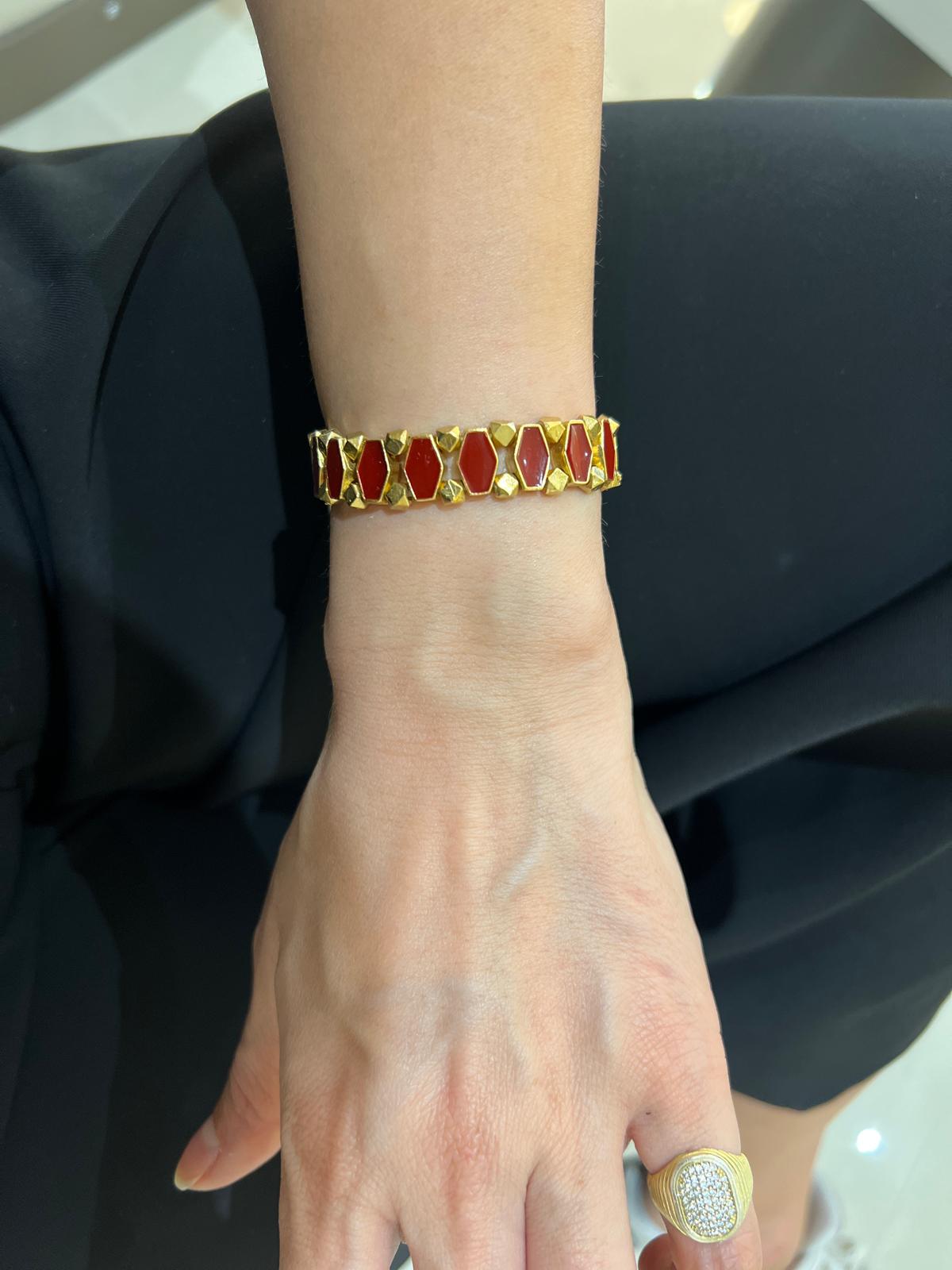 3A016-2025414 BİLEKLİK MİNELİ BORDO