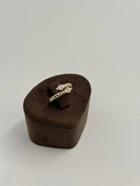 BT-202555 TAŞLI BURGU DESENLİ YÜZÜK