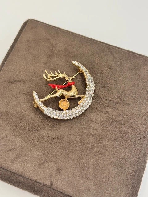 BG-202575 GEYİK DETAYLI TAŞLI BROŞ