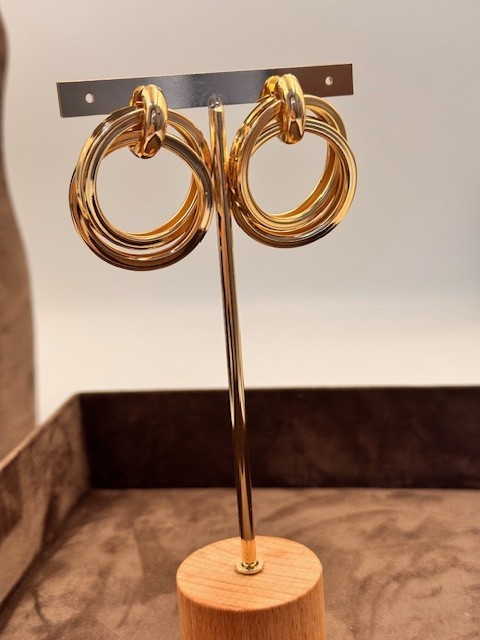 AL-202565 GOLD BÜYÜK KLASİK KÜPE