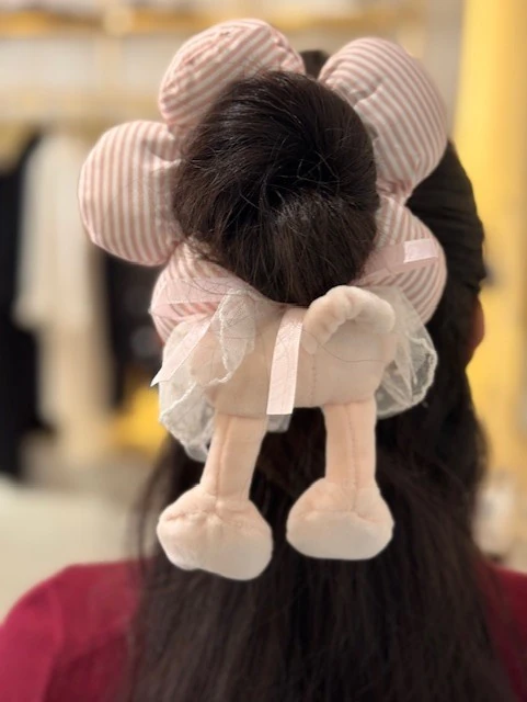 ŞT-2025125 ÇZİGİLİ PEMBE LASTİKLİ TOKA