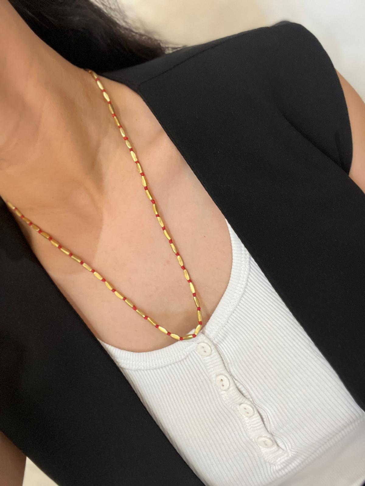 3A-003-2025310 KOLYE 45 CM KIRMIZI