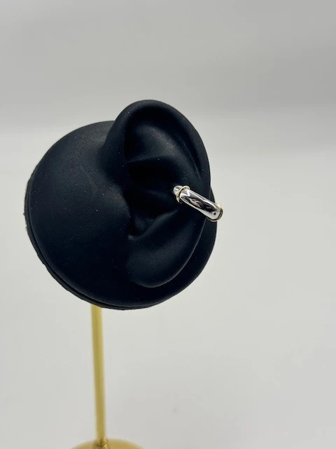 AL-202550 GÜMÜŞ RENK DÜZ MODEL KIKIRDAK KÜPE