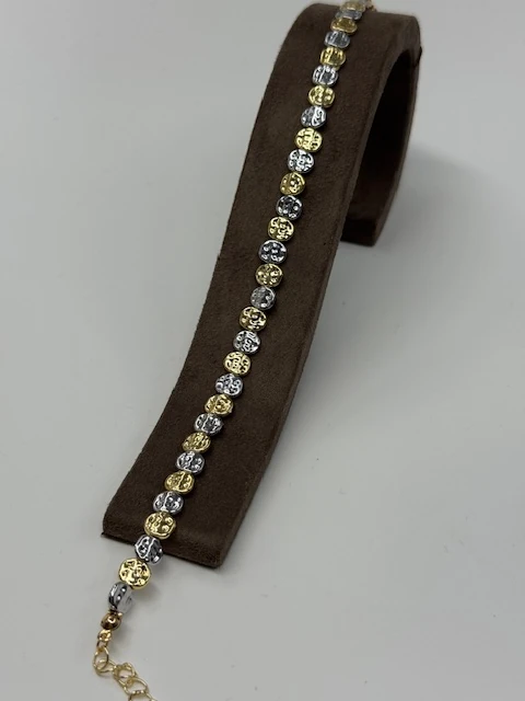 DS-202545 GOLD GÜMÜŞ YUVARLAK EZME HALHAL