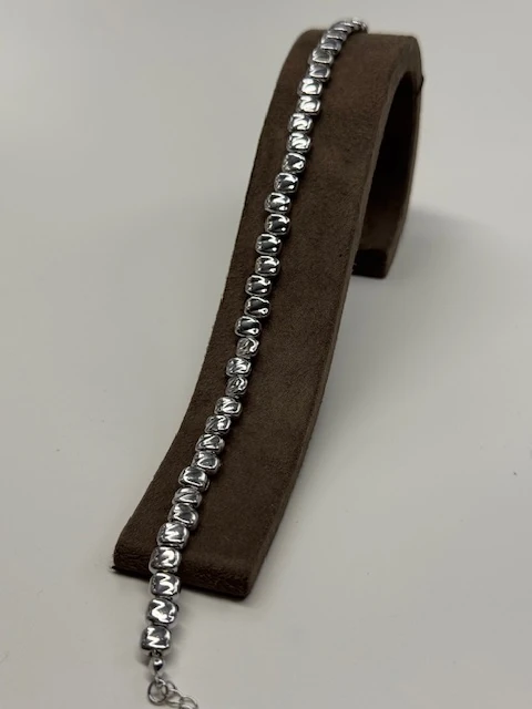 DS-202545 GÜMÜŞ KARE TAŞ HALHAL